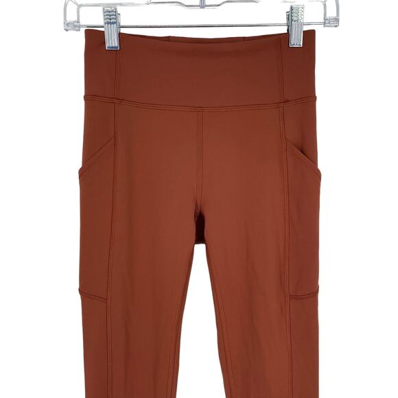 Lululemon Invigorate High Rise Tight 28" Dark Terracotta Size 4 - Picture 7 of 9